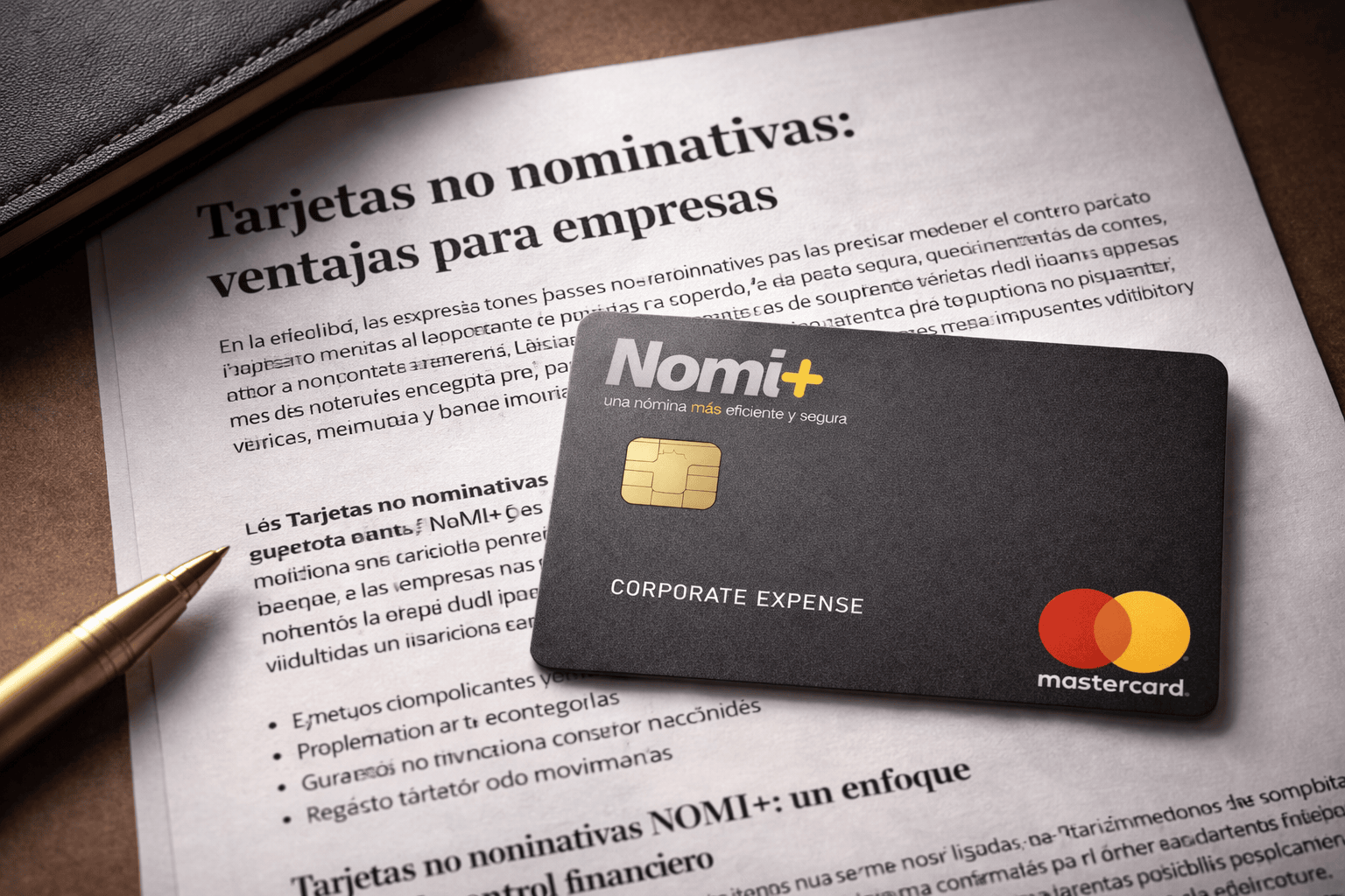Tarjetas no nominativas